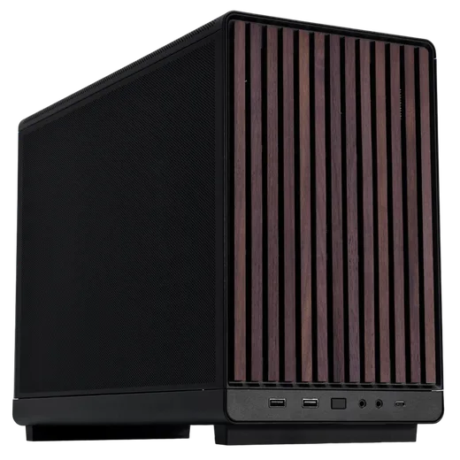 Lian-Li A3-mATX Wood Edition Noir - mT/SansAlim/mATX