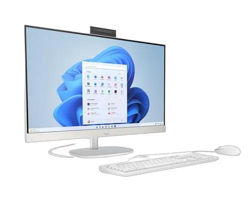 HP 27-cr0042nf - 27" FHD R5-7520U 16Go 512Go W11 Blanc