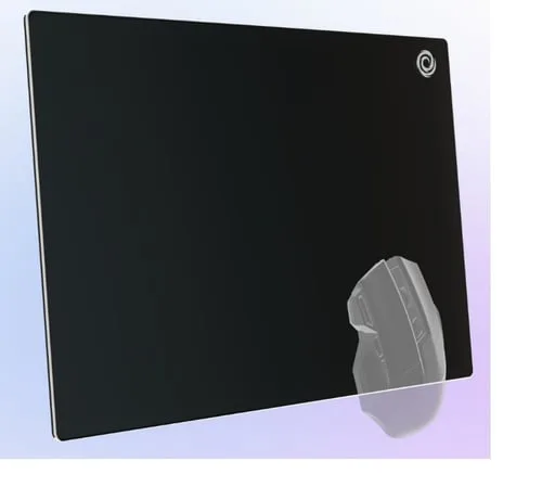 Oniverse Obsidian Logo Tapis en verre - S/Noir