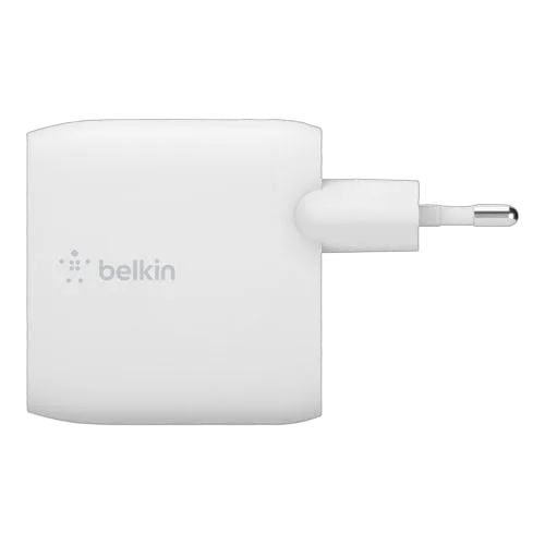 Belkin Dual USB-A Wall Charger w/1M PVC A-C 24W — vue 3