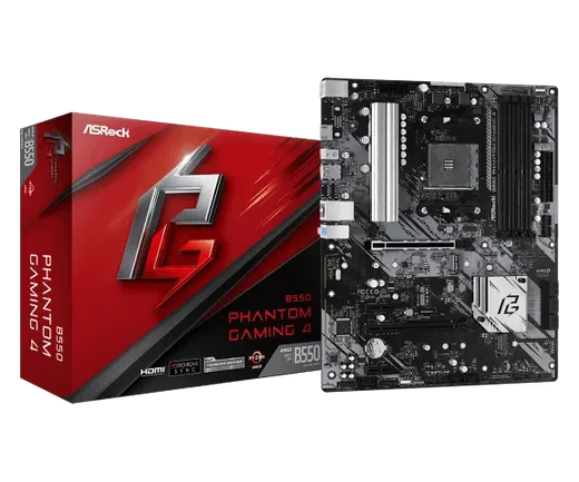 ASRock B550 PHANTOM GAMING 4, vue 1