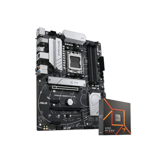 Asus Bundle Asus PRIME B650-PLUS ATX + R7 7700X AM5 — vue 1