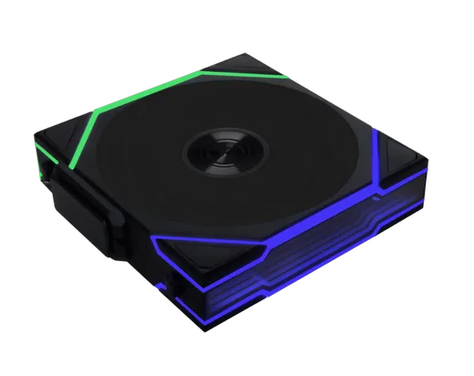 UNI FAN TL Sans fil LCD ARGB PWM RB - 120mm - Noir