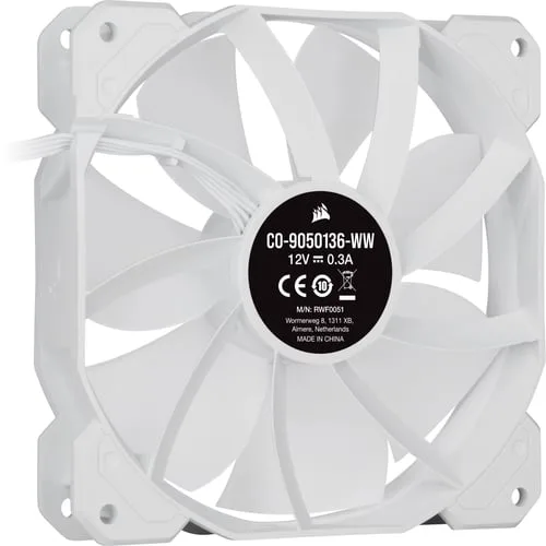 Corsair iCUE SP120 RGB ELITE Performance Pack triple-Blanc