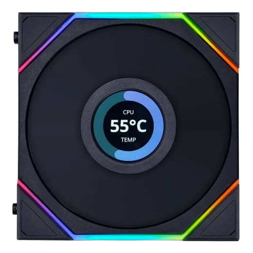 Lian-Li UNI FAN LCD TL120 - 120mm Noir - kit de 3-Seconde Vie