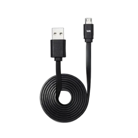 WE Câble USB/Micro USB réversible - 1m - Noir