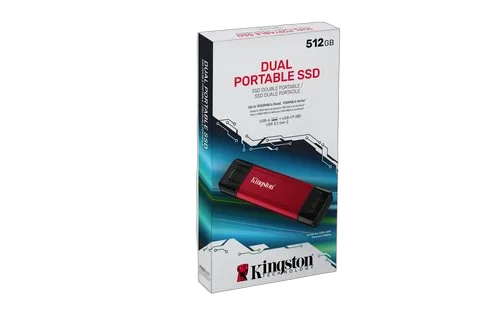 Kingston 512GB DUAL PORTABLE SSD USB-A/C — vue 5