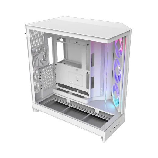 NZXT H9 Flow RGB Blanc - MT/Sans Alim/E-ATX