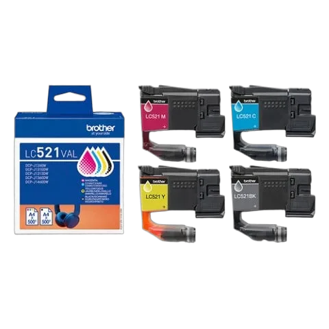 Brother DCP-J1460DW 3 en 1 + Cartouche LC521 4 couleurs — vue 7