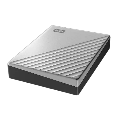 WD HDD EXT My Pass Ultra 1TB Silver — vue 5