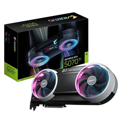 Gigabyte AORUS GeForce RTX 5070 Ti INFINITY 16G — vue 2