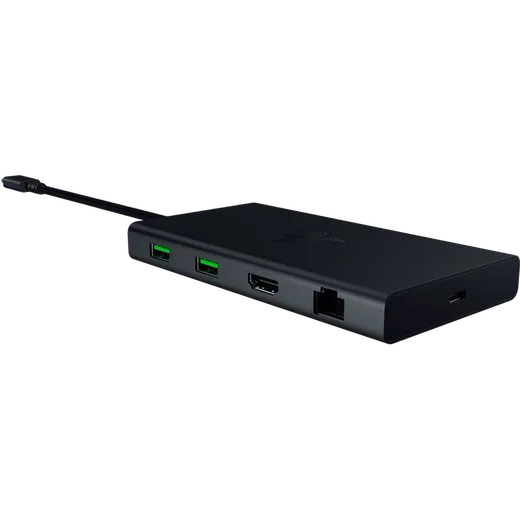 Razer USB-C Dock - Noir - 1xHDMI/RJ45/2xUSB-C/4xUSB-A/Audio Jack/Lecteur de cartes