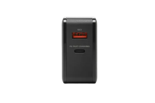 Bluestork Chargeur GaN 65W 2 ports - USB-C/USB-A - Noir