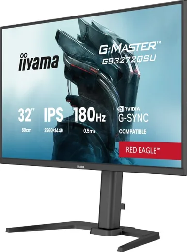Iiyama G-Master GB3272QSU-B1 - 32" QHD 180Hz IPS 0.5ms G-Sync