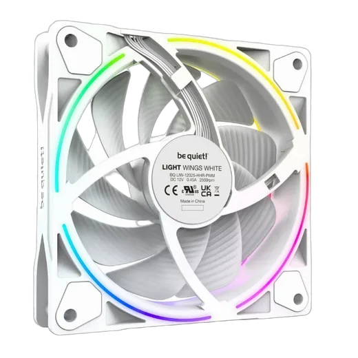 be quiet! Pack de 3 Light Wings 120mm PWM ARGB High Speed Blanc