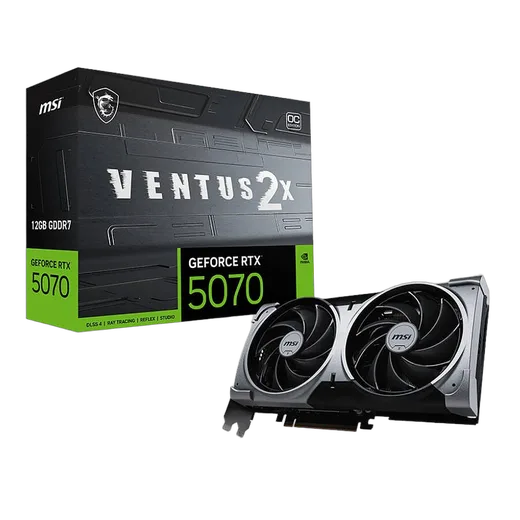 MSI GeForce RTX 5070 12G VENTUS 2X OC — vue 1