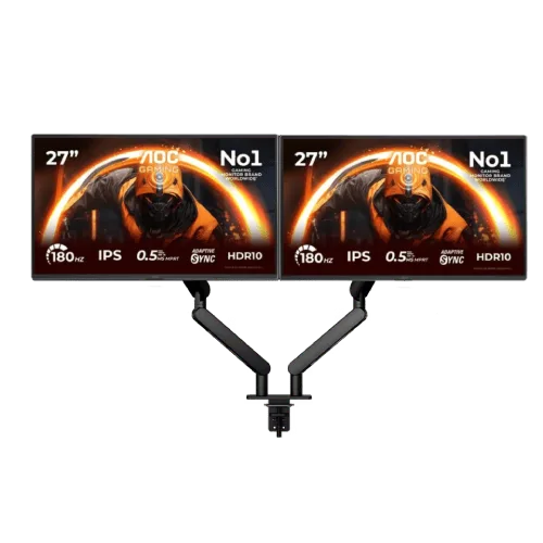 AOC 2 x 27G50F 27" FHD 180Hz IPS 0.5ms G-Sync + Double Bras — vue 1