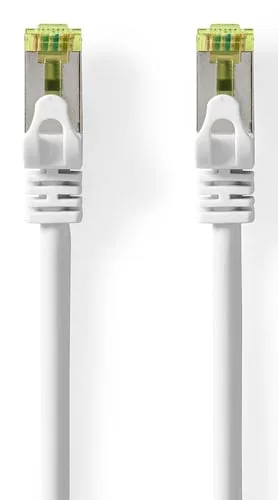 Câble RJ45 CAT7 S/FTP mâle/mâle - 0.50m - Blanc