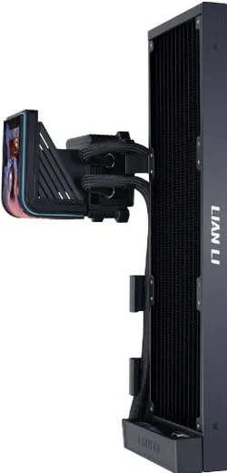 Lian-Li HydroShift II OLED Curved Fanless noir — vue 3