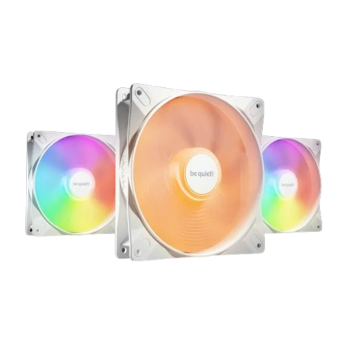 be quiet! LIGHT WINGS LX - 140mm PWM White Triple-Pack