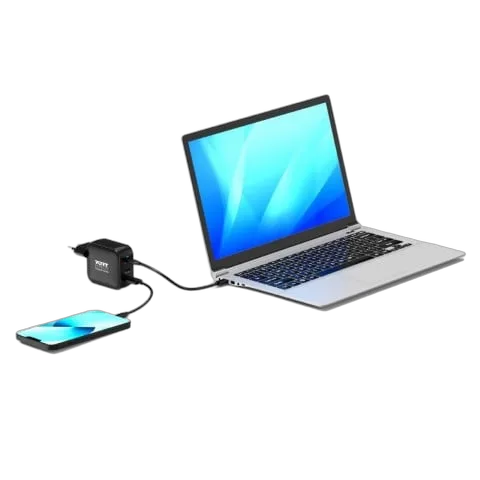 Port Chargeur mural 100W GaN 3 ports + Câble USB-C - 2m — vue 4