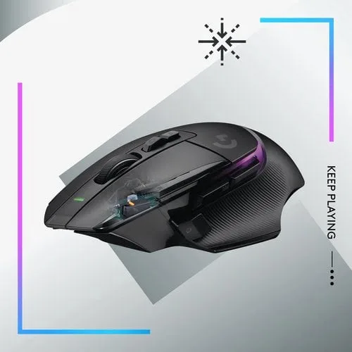 Logitech G502 X Plus - Sans-Fil - RGB - Noir