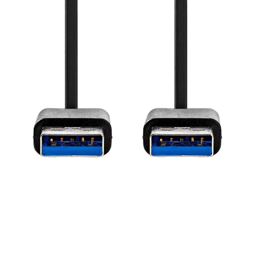 Nedis Câble USB-A mâle/mâle - 2m - Noir — vue 2