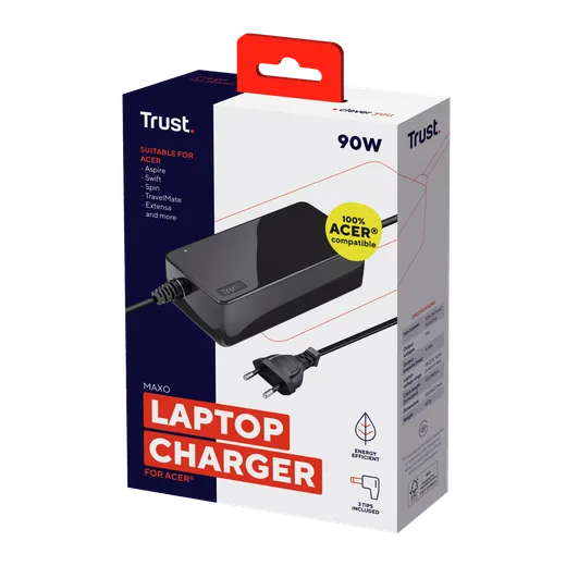 Trust Alimentation MAXO 90W pour ACER - 3 embouts