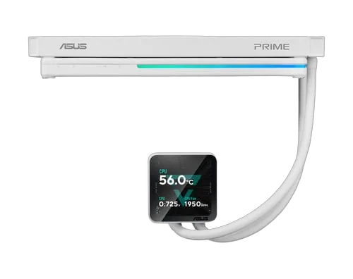 Asus Prime LC II 360 ARGB LCD - 360mm - Blanc — vue 3