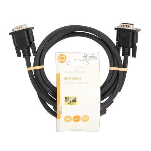 Nedis Câble VGA mâle/mâle - 2m - Noir — vue 2