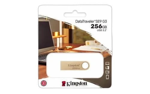 Kingston Clé 256Go USB 3.2 Datatraveler DTSE9G3/256Go — vue 3