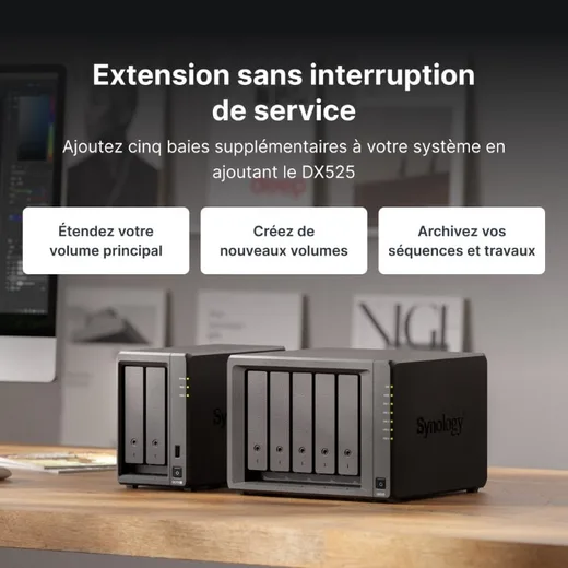 Synology DS925+ - 4 Baies (compatible disques tiers) — vue 6