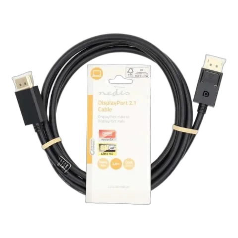 Câble DisplayPort 2.1 mâle/mâle - 2m - Noir