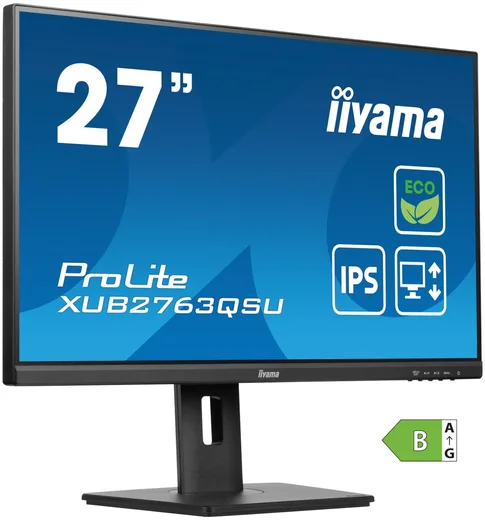 Iiyama ProLite XUB2763QSU-B1 - 27" QHD 100Hz IPS 2ms classe énergétique B Adaptive Sync