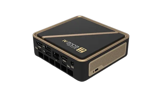 Sapphire EDGE AI - Ryzen AI 9 HX 370 So dimm DDR5 M.2 nvme Wifi/BT RJ45 2.5G — vue 3