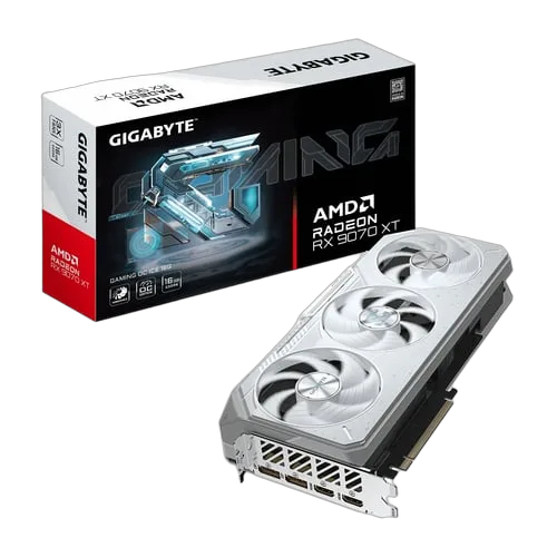 Gigabyte Radeon 9070 XT GAMING OC Ice 16Go V1 Blanc — vue 1