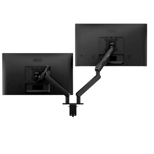 AOC Double Bras à ressort mécanique à gaz de 27" à 34" VESA 100x100 Max