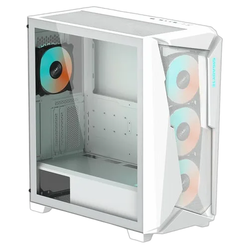 Gigabyte C301 GLASS WHITE V2 - MT/Sans Alim/E-ATX