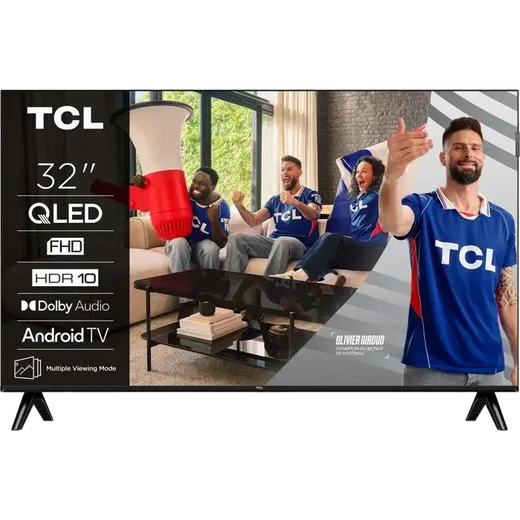 TCL 32S51K - 32" QLED FHD 60Hz Android TV Wifi Bluetooth HDR10 — vue 1