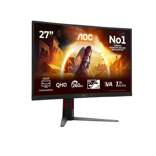 AOC G4 CQ27G4Z2 - 27" CURVE QHD 260Hz Fast-VA 1ms HDR