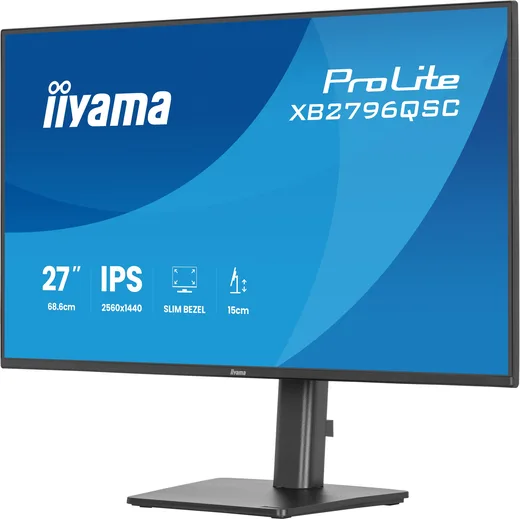Iiyama Prolite XB2796QSC-B1 - 27" QHD 75Hz USB-C PD 65W