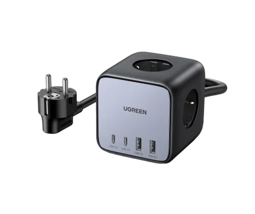 UGREEN Station de charge cube 7 ports - 65W - Noir/Gris — vue 3