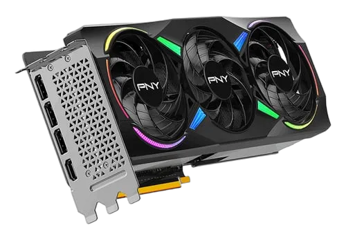 PNY RTX 5070Ti 16GB ARGB Overclocked Triple Fan — vue 3