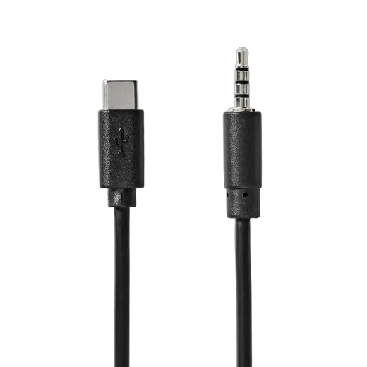Nedis Câble USB-C vers Jack 3.5mm mâle/mâle - 1m - Noir — vue 3