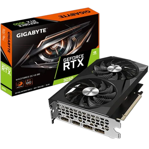 Gigabyte GeForce RTX 3050 Windforce OC V2 8Go — vue 1