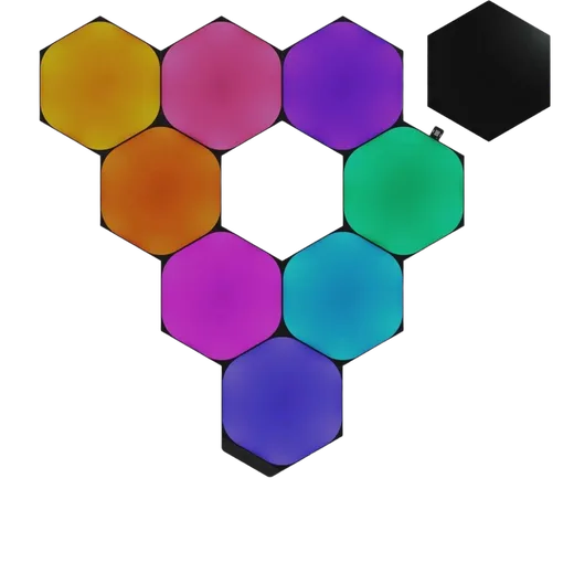 Nanoleaf Shapes Black Hexagons Starter Kit - 9 pièces — vue 1
