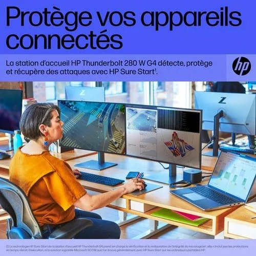 HP TB 280W G4 Dock wCombo Cable-EURO — vue 11