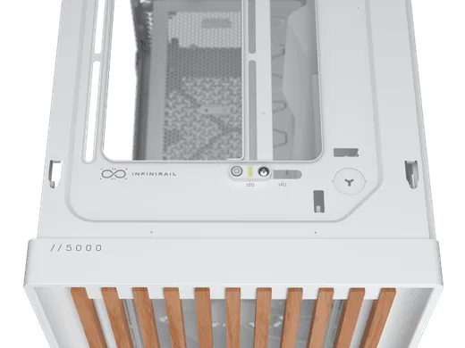 Corsair FRAME 5000D Blanc - MT/Sans Alim/E-ATX — vue 6