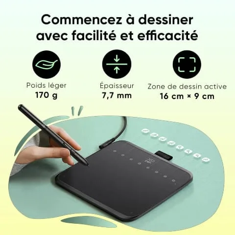 XPPEN Deco 640 IT640 - 5080LPI 6" Noir