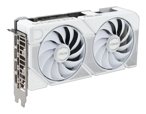 Asus Dual GeForce RTX 5060 Ti 8Go OC Blanc — vue 3